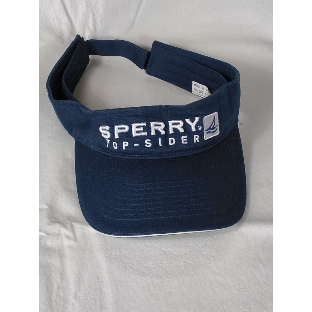 Sperry Top-Sider Navy Blue Embroidered Adjustable Sailing Visor